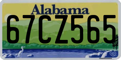 AL license plate 67CZ565