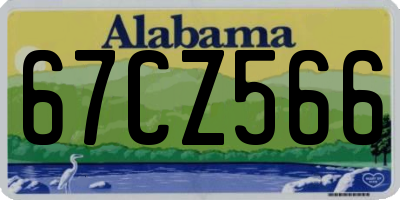 AL license plate 67CZ566