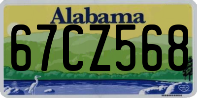 AL license plate 67CZ568