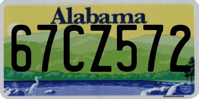 AL license plate 67CZ572