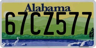 AL license plate 67CZ577