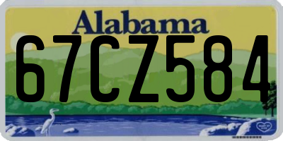 AL license plate 67CZ584
