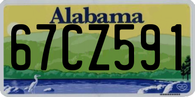 AL license plate 67CZ591