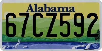 AL license plate 67CZ592