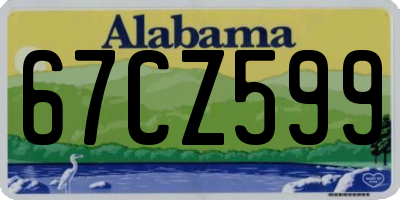 AL license plate 67CZ599