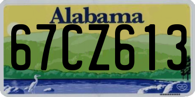 AL license plate 67CZ613