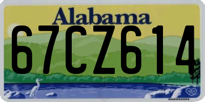 AL license plate 67CZ614