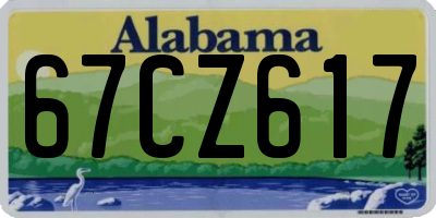 AL license plate 67CZ617