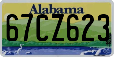 AL license plate 67CZ623