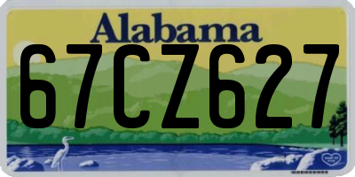 AL license plate 67CZ627