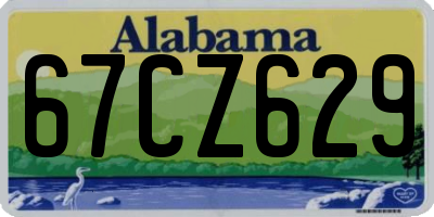 AL license plate 67CZ629