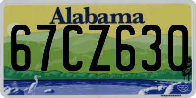 AL license plate 67CZ630