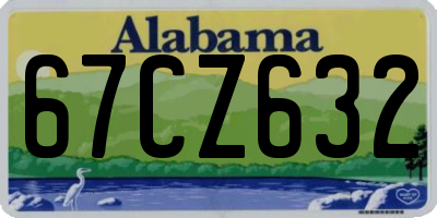 AL license plate 67CZ632