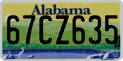 AL license plate 67CZ635