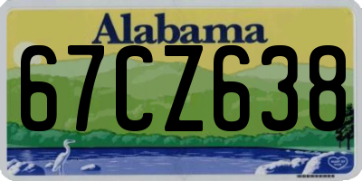 AL license plate 67CZ638