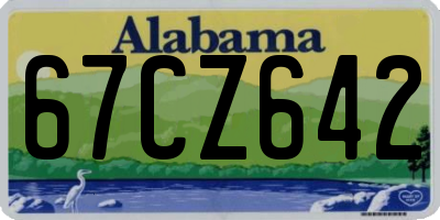 AL license plate 67CZ642
