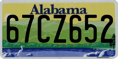 AL license plate 67CZ652