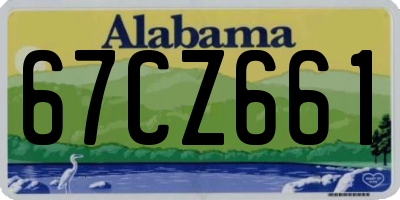 AL license plate 67CZ661