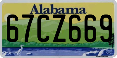 AL license plate 67CZ669