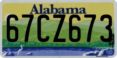 AL license plate 67CZ673