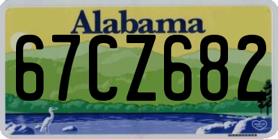 AL license plate 67CZ682