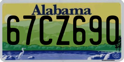 AL license plate 67CZ690
