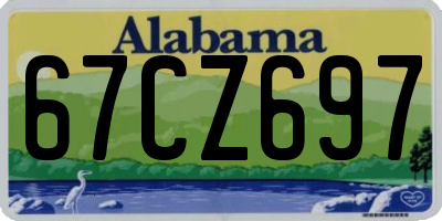AL license plate 67CZ697