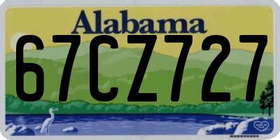 AL license plate 67CZ727
