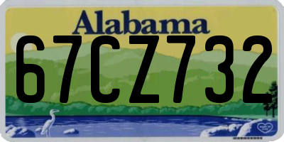 AL license plate 67CZ732