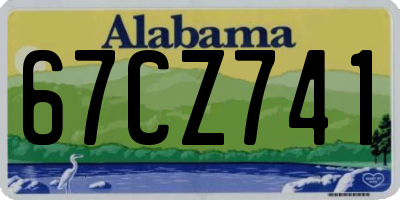 AL license plate 67CZ741