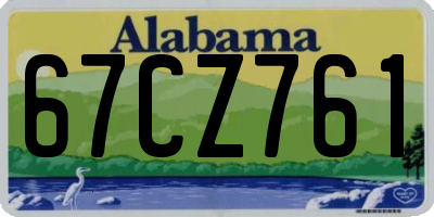 AL license plate 67CZ761