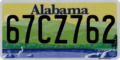 AL license plate 67CZ762
