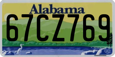 AL license plate 67CZ769