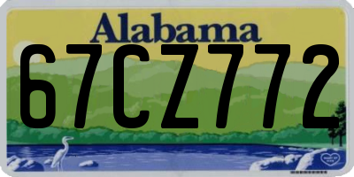 AL license plate 67CZ772