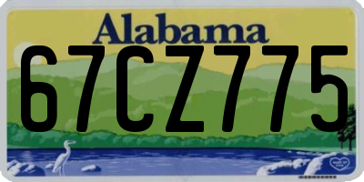 AL license plate 67CZ775
