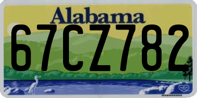 AL license plate 67CZ782