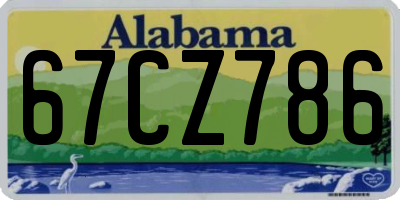 AL license plate 67CZ786