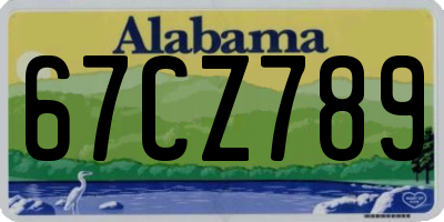 AL license plate 67CZ789