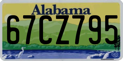 AL license plate 67CZ795