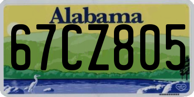 AL license plate 67CZ805