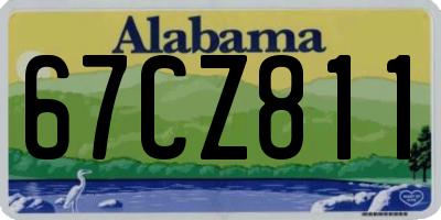 AL license plate 67CZ811