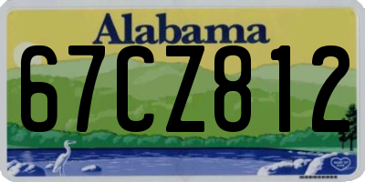 AL license plate 67CZ812