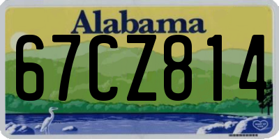 AL license plate 67CZ814