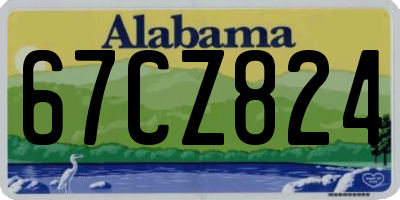 AL license plate 67CZ824