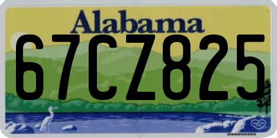 AL license plate 67CZ825