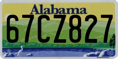 AL license plate 67CZ827