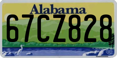 AL license plate 67CZ828