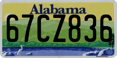 AL license plate 67CZ836