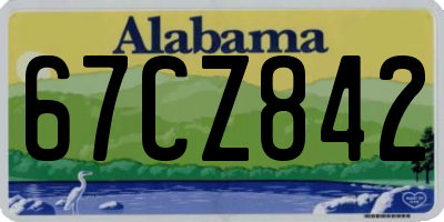 AL license plate 67CZ842