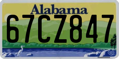 AL license plate 67CZ847